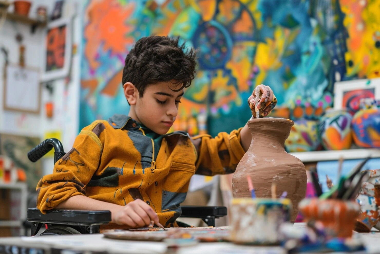 talented-child-doing-pottery_23-2151693923